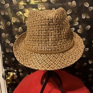 Men’s Fedora - Brn Color Block - NWOT $20: clean c